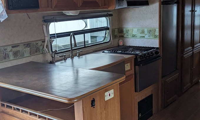 Oden House | RV on site with electric only.