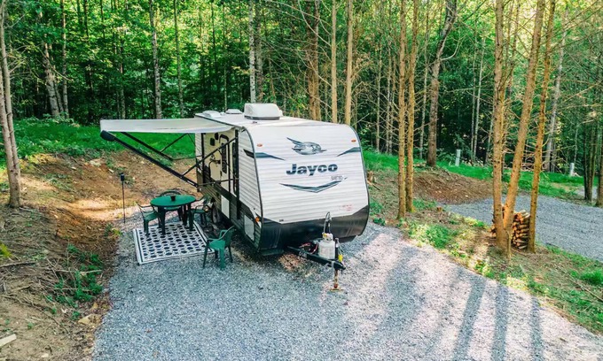 Roan Mountain House | Safe Haven Farm Jayco RV Camper in Roan Mountain