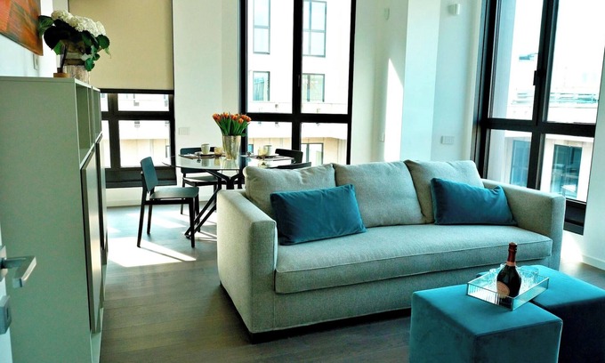 San Babila Apartment | San Babila Central Tower by Rentopolis - High-end 1bdr with panoramic terrace overlooking Duomo