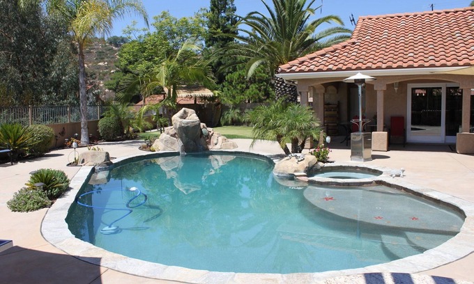 Poway House | San Diego home with RESORT BACKYARD!