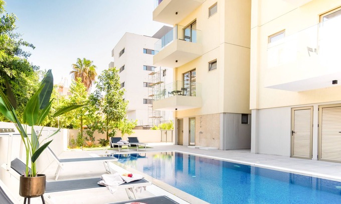 Potamos tis Germasogeias Apartment | Sanders Evolution - Warm 3-bdr Apt w/ Shared Pool