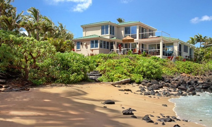 Poipu House | Sandy Beach House By Parrish Kauai - oceanfront with private pool & Sandy Beach