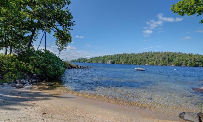 Standish Cottage | SANDY BEACH! Northeast shore of Frye Island
