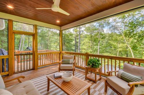 Sapphire House | Sapphire Lakefront Cabin with Dock, Kayaks and Canoe!
