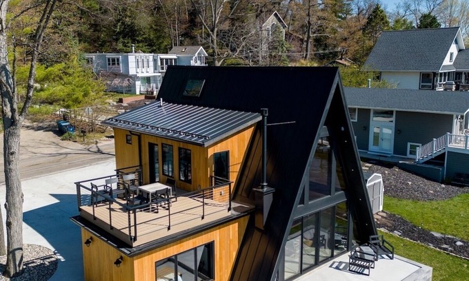 Saugatuck Cabin | Saugatuck Harbor Luxury A-Frame, View of Downtown