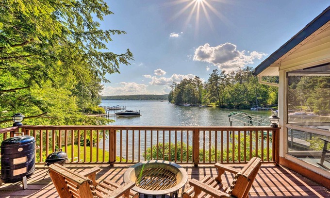 Meredith House | Scenic Meredith Hideaway w/ Dock + Beach!