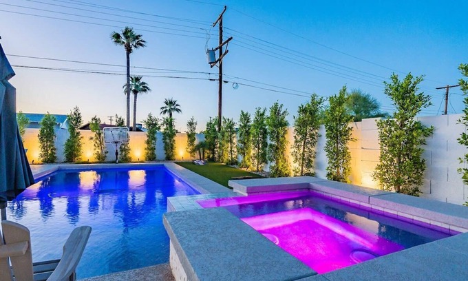 Cox Heights House | Scottsdale Lux Oasis, Pool Hot Tub Sleeps 12!