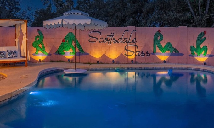 Scottsdale Estates Nine House | Scottsdale Sass - 5 Min to Old Town! Pool and Fire