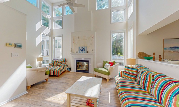 Bethany Beach House | Sea Colony Tennis house with tennis court, basketball court, gym, & sauna