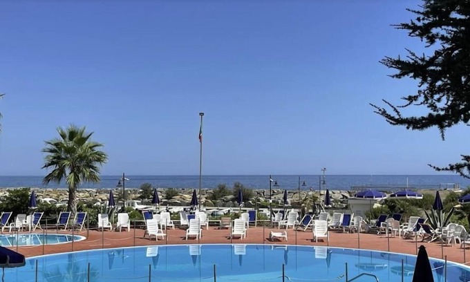 San Lorenzo al Mare Apartment | Sea view apartment with pool and terrace | Ap05