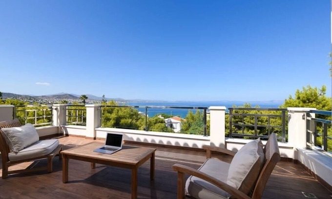 Markopoulo Mesogaias House | Sea View villa Athens . In the most beautiful area in Attica.