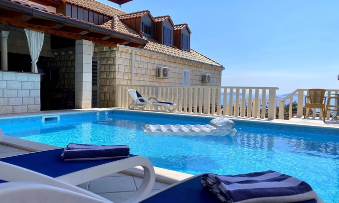 Mlini Villa | Sea view Villa with private pool just 10 min. drive to Dubrovnik
