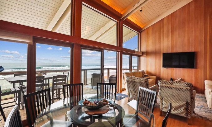 La Selva Beach House | Seashore Retreat: Waterfront Haven, Stunning Ocean Views, Private Beach Access