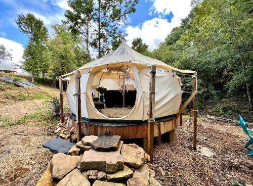 Rogersville Other | Secluded Bell Tent with Outdoor Shower and Deck in Alabama