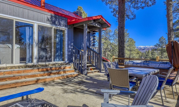 Pagosa Springs Cabin | Secluded Cabin: Hot Tub, Pet-Friendly, 3.5 Acres, Stunning Mountain Views, Starlink Wifi, Fire Pit!