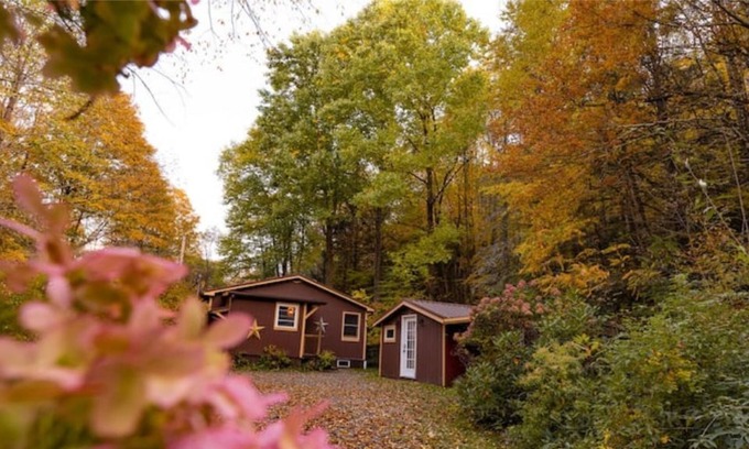 Andes Cabin | Secluded Catskills Mtn Cabin steps from River