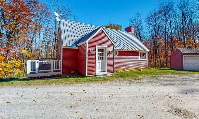 Stratton and Bromley Ski Areas House | Secluded dog-friendly mountain home near Stratton w/firepit & deck