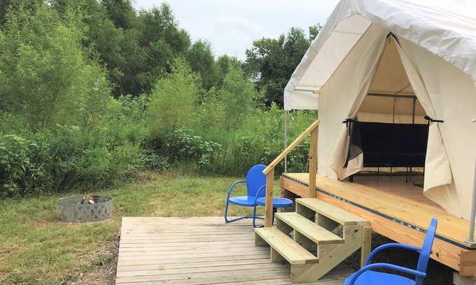St. Charles Cottage | Secluded Glamping Tent at Glamping St. Louis