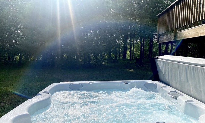 Nekoosa House | Secluded Lake Cabin, SAND VALLEY, Game Rm, HOT TUB