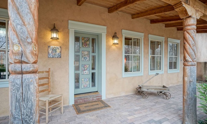 Corrales Other | Secluded One Level Adobe on 1 Acre in the Greenbelt area of South Corrales
