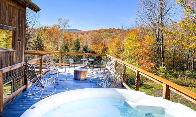 Granville House | Secluded Vermont Mountain Getaway with Hot tub and Views!