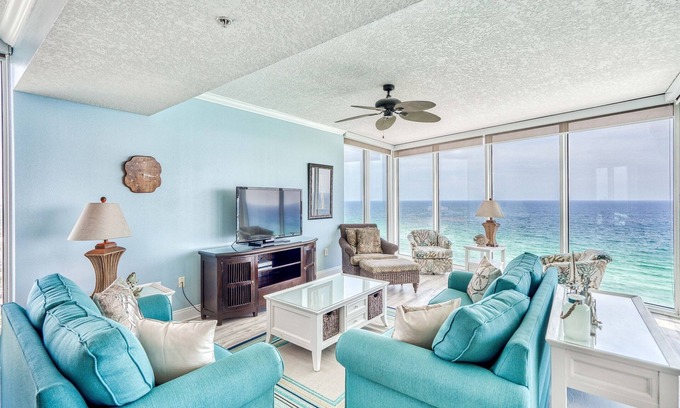 West Panama City Beach Resort | Sept 7 - 19th open! Specials! Gorgeous Corner Views!