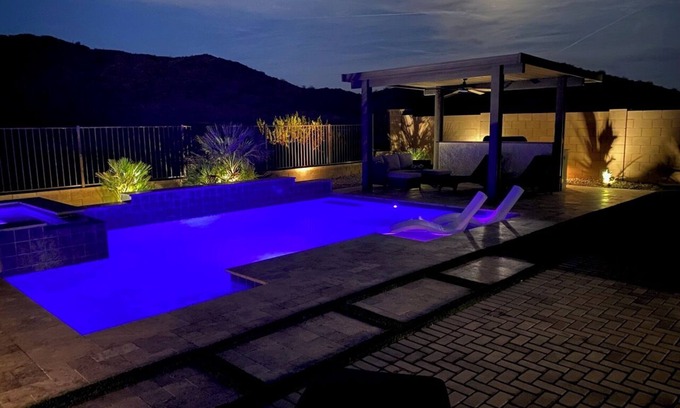 Estrella Mountain Ranch House | SEPTEMBER DISCOUNT! Newly Heated Salt Water Pool - Secluded Spa & Mountain Views