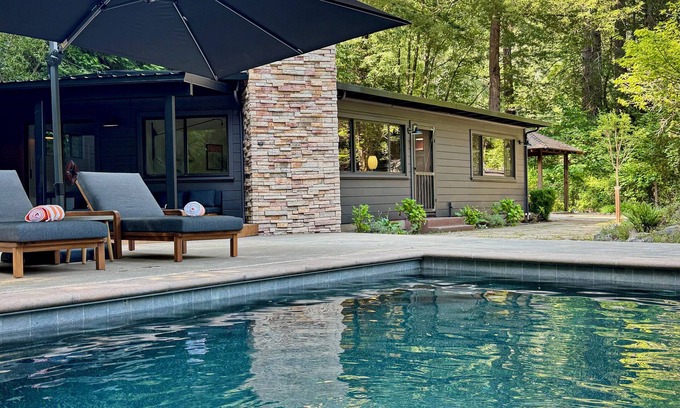 Cazadero House | Sequoia Sisters - pvt yard, hot tub, family fun
