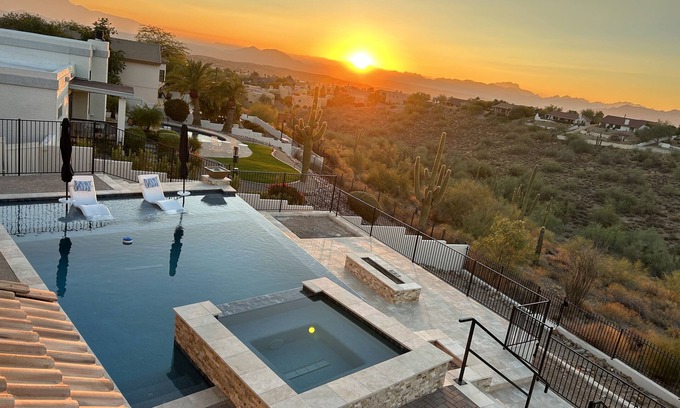 Fountain Hills House | Serene Escape with Sweeping Views, Heated Infinity Pool & Spa