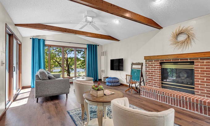 Plymouth House | Serene Lake Front Cottage With Dock… Walk to Road America