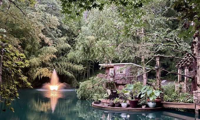 Cumming House | Serene Lakeside Bamboo Bungalow