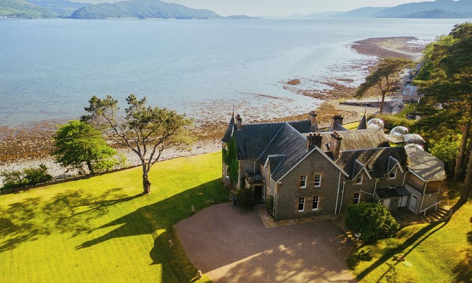 West Laroch House | Serviced Luxury Scots Baronial Country House Private Beach and Panoramic Views