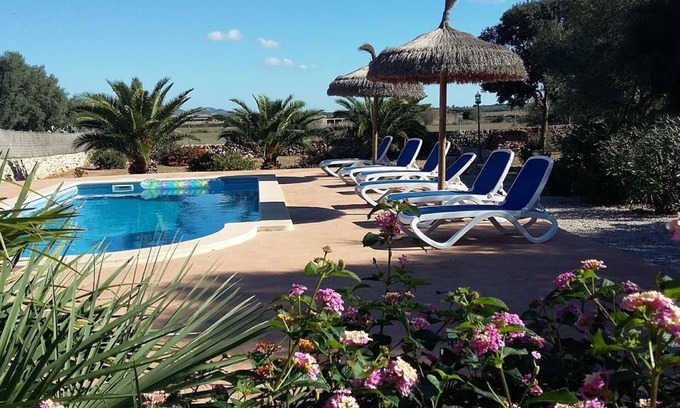 Ses Salines Cottage | Ses Salines: APARTMENT RURAL MALLORCAN FINCA WITH POOL AND 5 MINUTES FROM THE BEACH TRENC. SES SALINES.