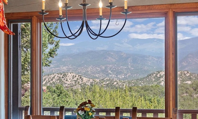 Tesuque Hills House | Ski Discounts! Luxury Home with Incredible Mountain Views