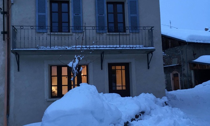 Saint-Marcel House | Ski in Luxury French house 800 metres from main ski lift, south facing , views