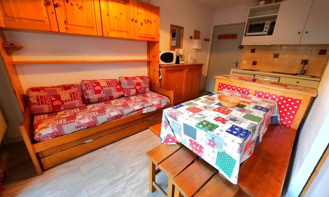 Les Menuires Apartment | Ski-In/Ski-Out Apt for 4 with Balcony, Pet-Friendly, and Mountain Views