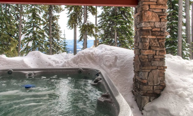 Snow Pine Estates House | Ski-in/ski-out chalet with WiFi, private hot tub, easy access to Village