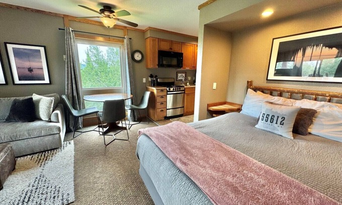 Lutsen Condo | Ski in Ski out Cozy Studio Condo Pool Hot Tub Views of Moose Mtn