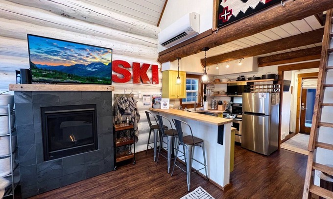 Whitefish Cabin | Ski In/Ski Out Luxury Cabin, next to Chair 3, Hot Tub, Sleeps 5, Fireplace and AC!