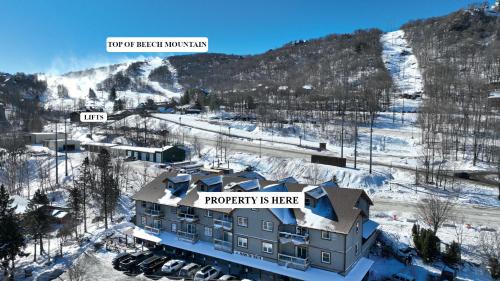 Beech Mountain Apartment | Ski Resort Backyard Walk to Lifts Brewery Coffee