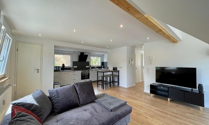 Kaimt Apartment | Sky Apartment, Sauna, Blick zur Mosel, großer Balkon, Kaffeemaschine, Smart TV