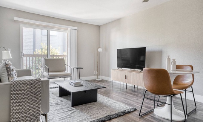Foster City Apartment | Sleek Foster City 1BR w/Gym & W/D, walk to Visa & Paypal, by Blueground