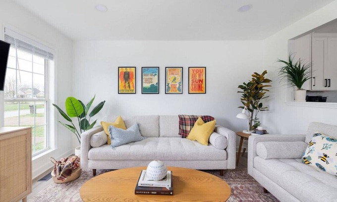 Thompson's Station House | Sleek Home w/Fire Pit, Grill & Family Amenities