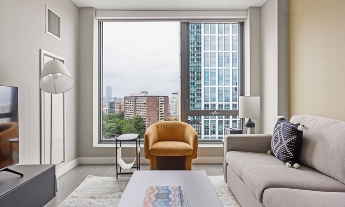 West End Apartment | Sleek North Station 1BR w/W/D & Gym, nr TD Garden, by Blueground