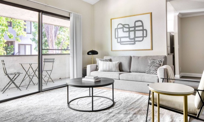 Warner Center Apartment | Sleek Woodland Hills 2BR w/ Pool & Gym, near Warner Center, by Blueground