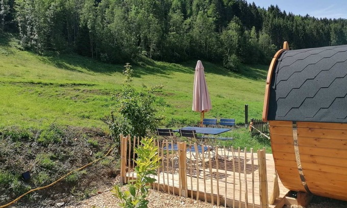 Oberstaufen Cabin | Sleeping barrel Wolpertinger Camping-Aach Oberstaufen