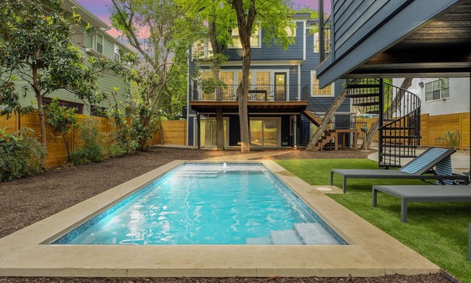 Clarksville House | Sleeps 20 - Pool, Luxe Historic Home + Guest House