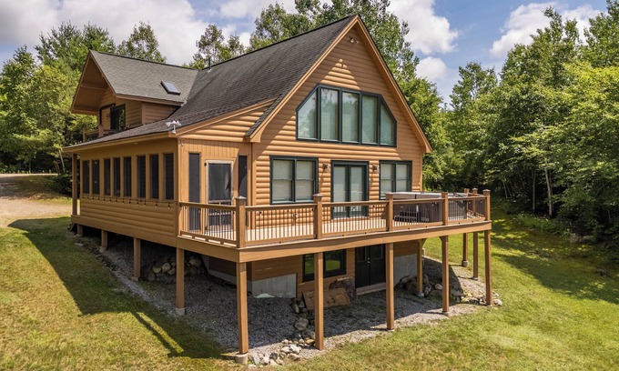 Sunday River Area House | Snow Cap- Chalet with Mountain Views