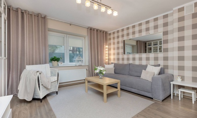 Warsaw Apartment | Soft Beige Raniuszka by Renters