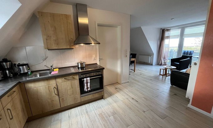 Baltrum Apartment | Sonnige Fewo auf Baltrum - Meeresblick Nach Allen Seiten, Strandnah